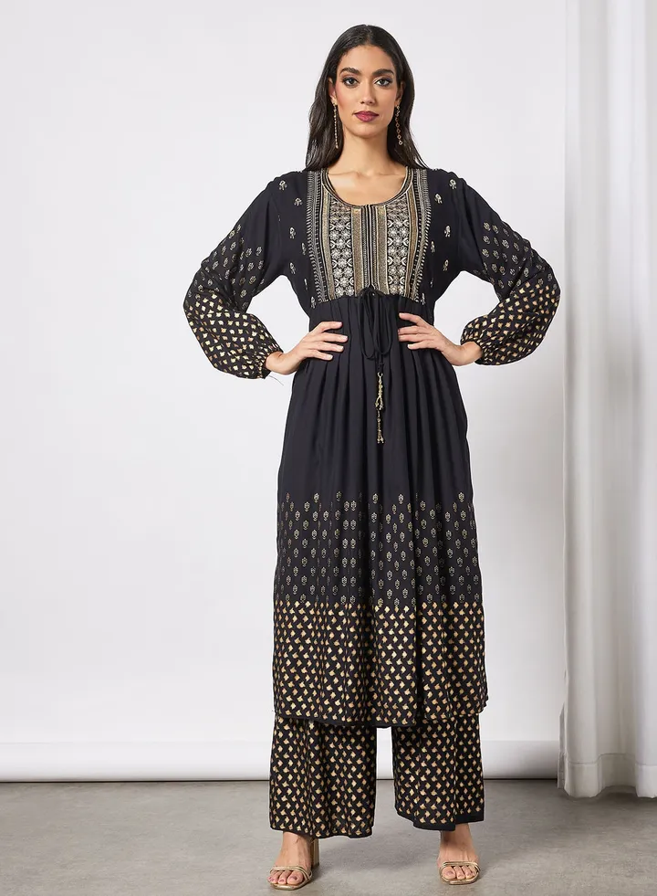 Modest Set Of Jalabiya With Pants