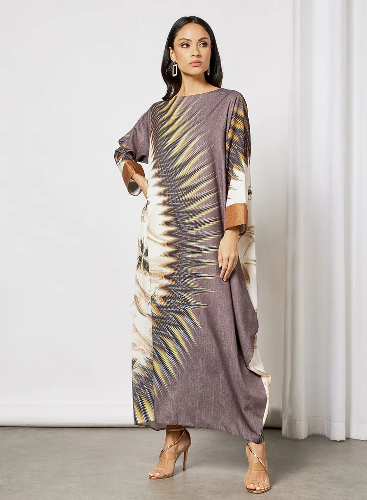 Graphic Print Jalabiya