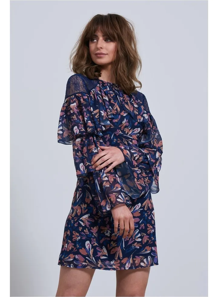 Little Mistress Floral Printed Shift Dress