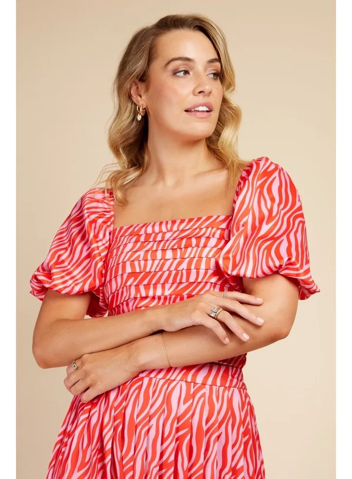 Little Mistress Zebra Print Top