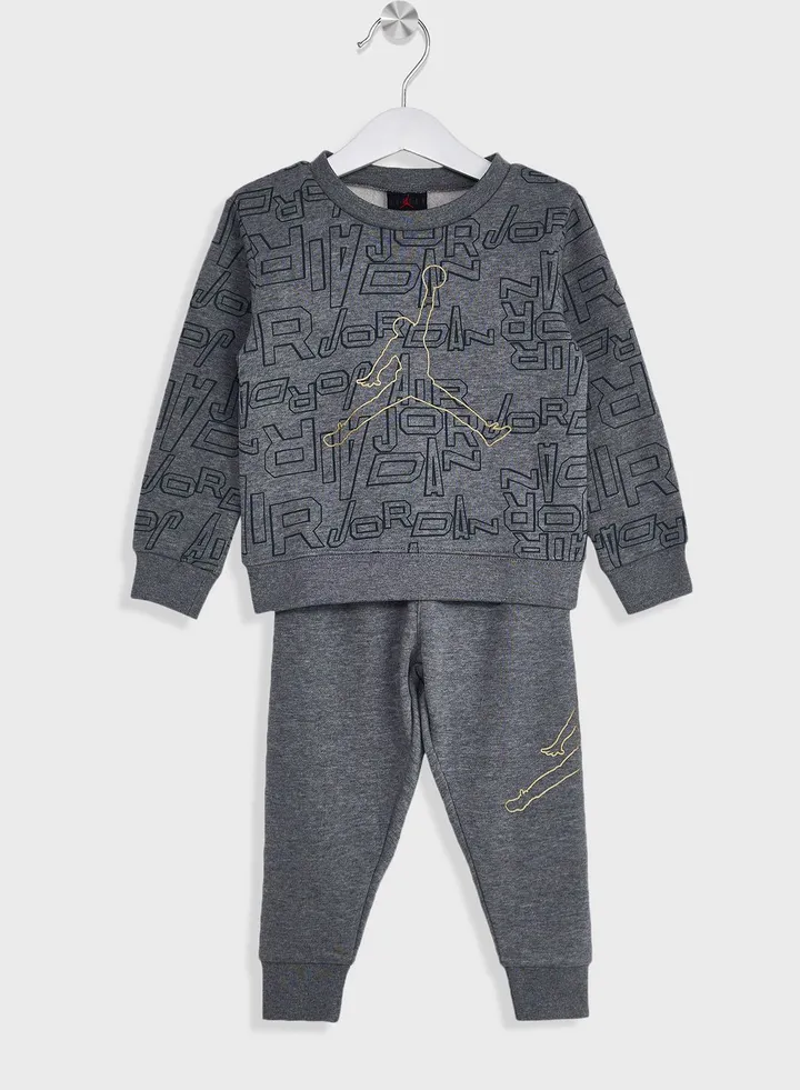 Kids Jordan Flight B&G Crew Set