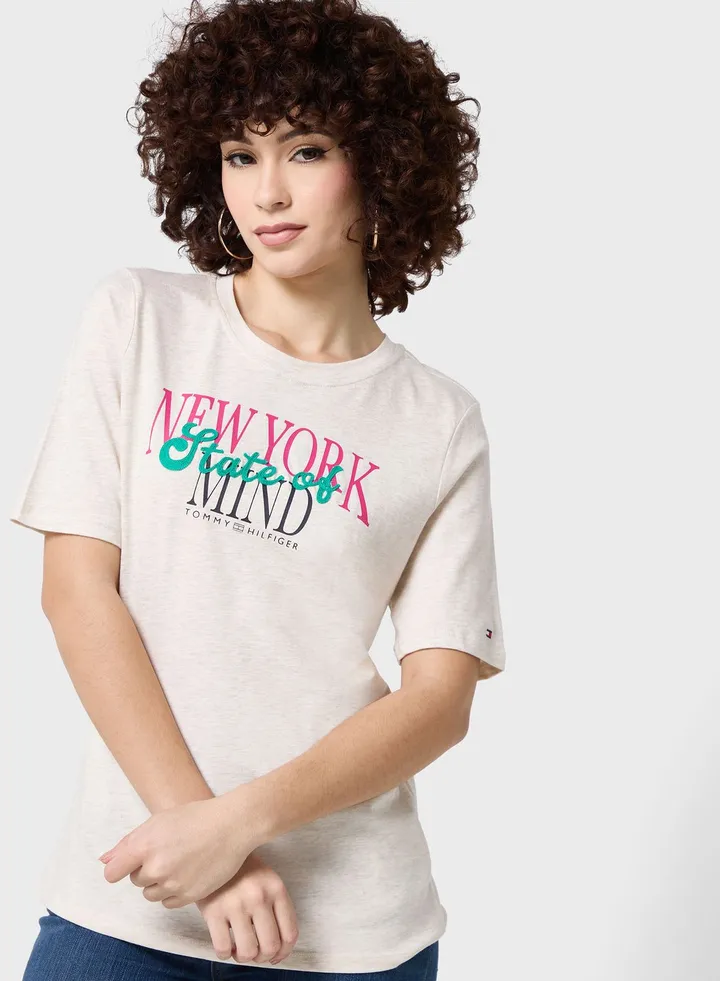 Crew Neck Graphic T-Shirt