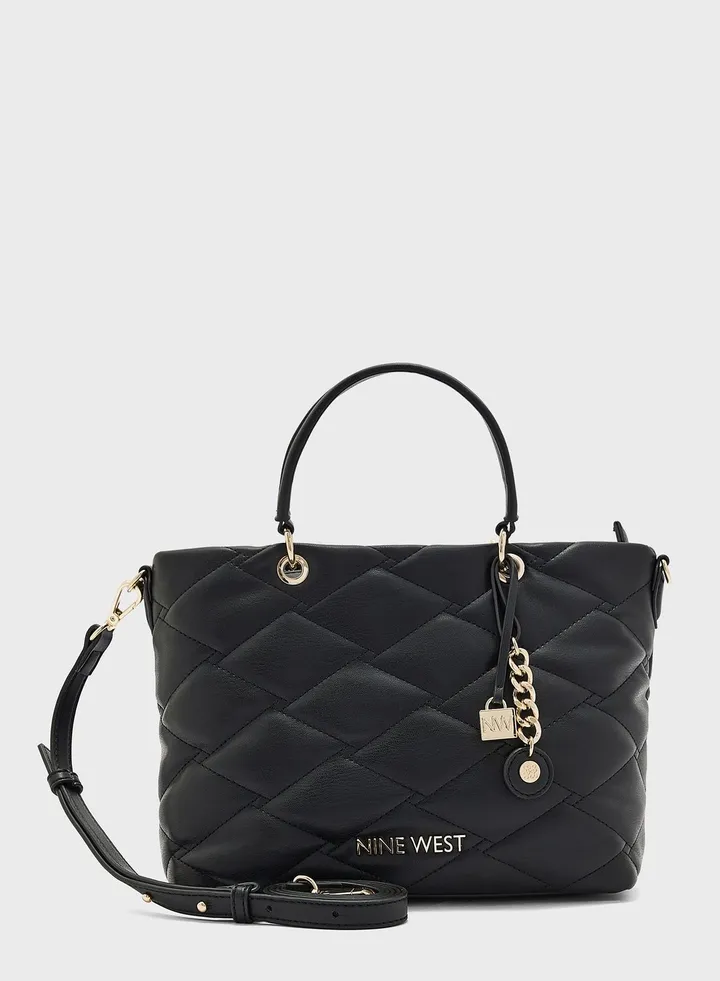 Top Handle Quilted Satchel