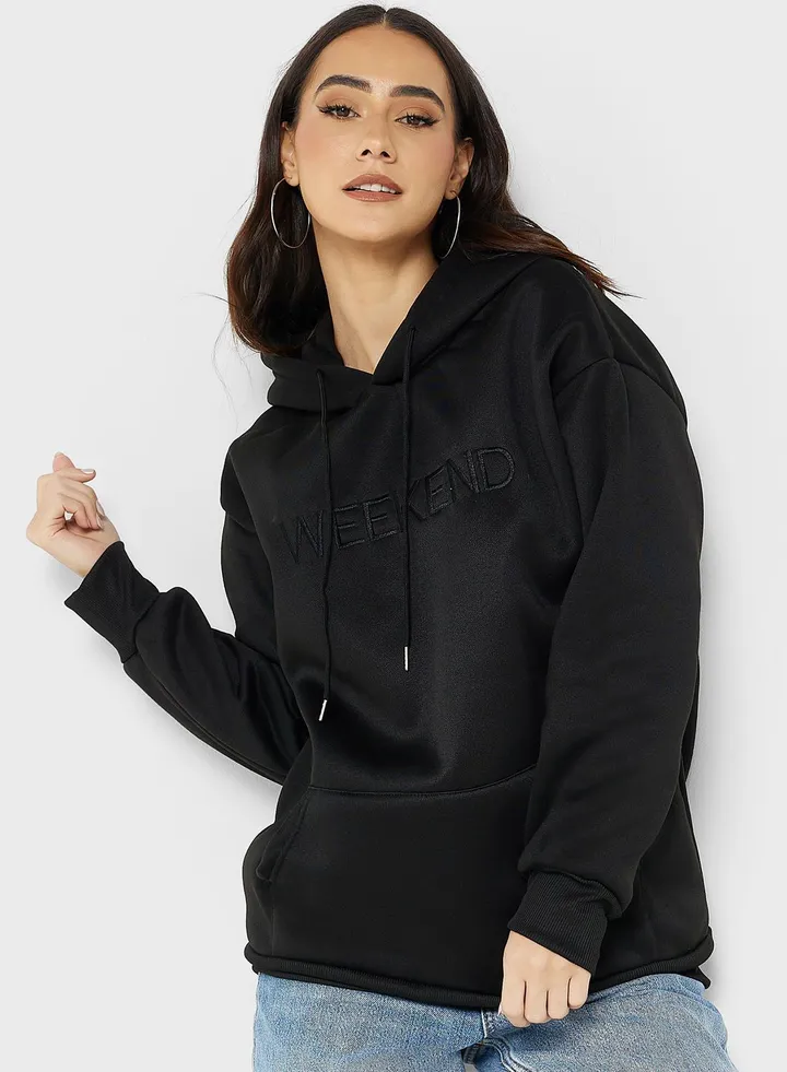 Embroidered Detail Hoodie