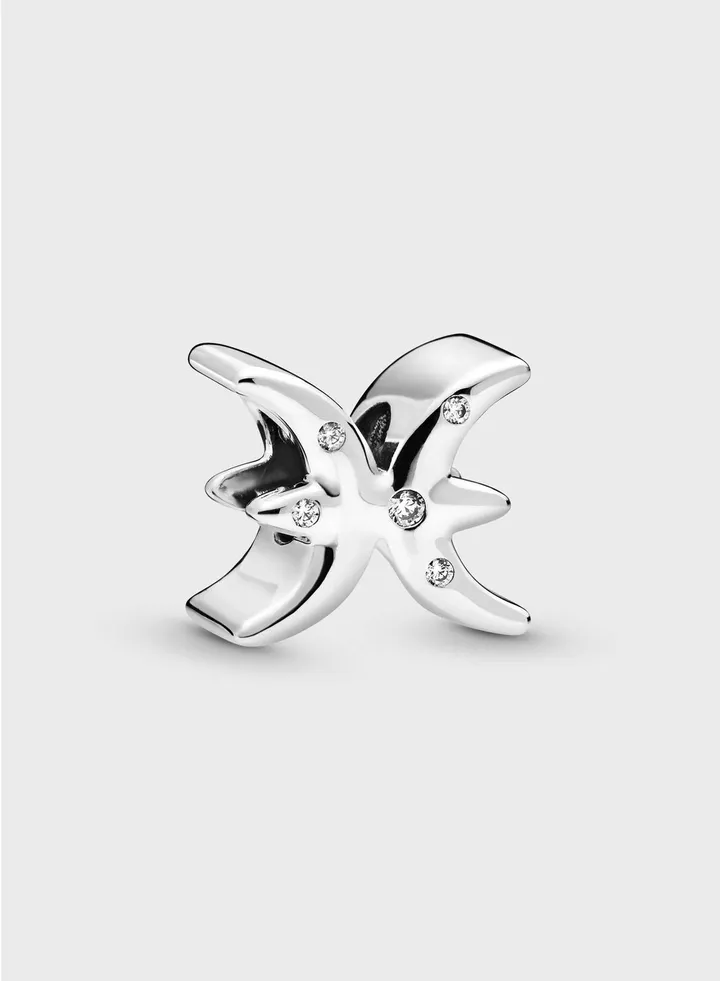 Sparkling Pisces Zodiac Charm