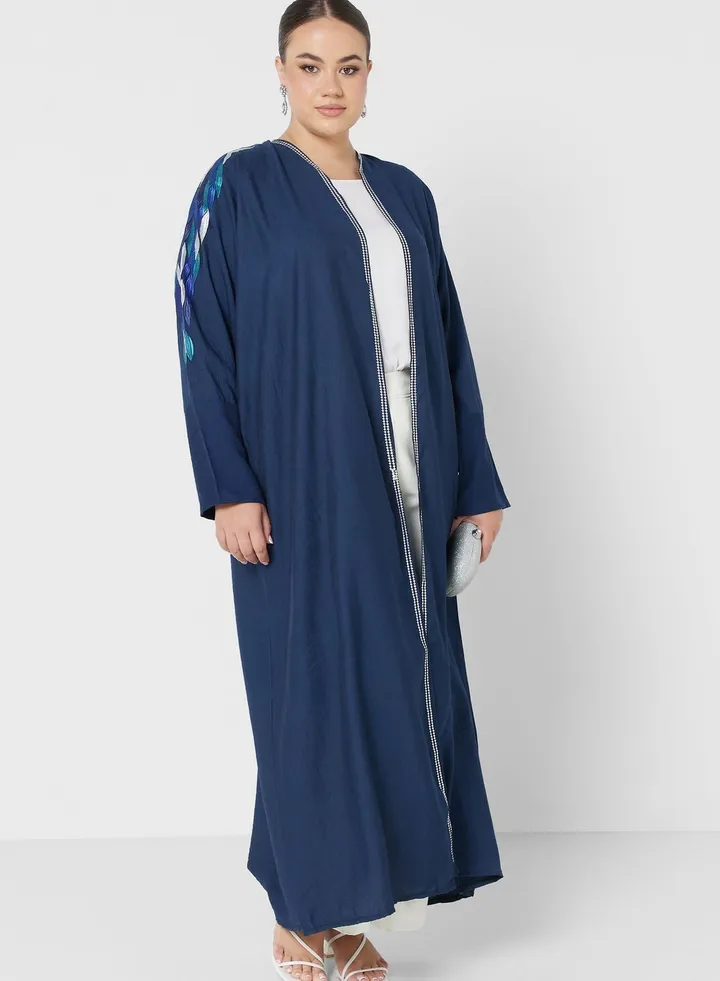 Embroidered Detail Abaya