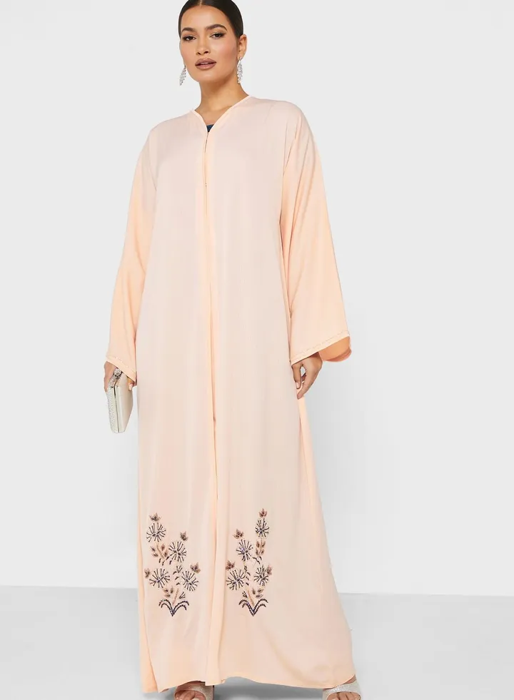 Pastel Embellished Abaya