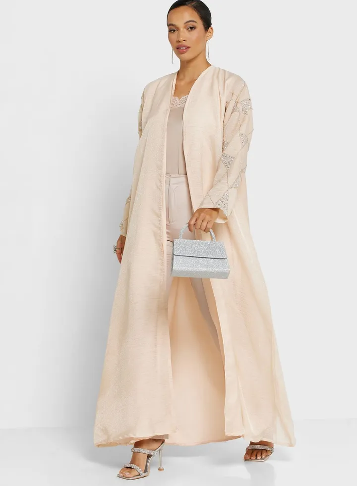 Tiered Embellished Abaya