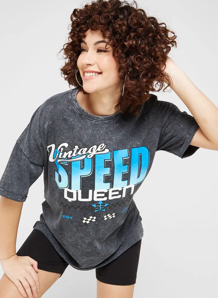 Wide Fit Graphic T-Shirt