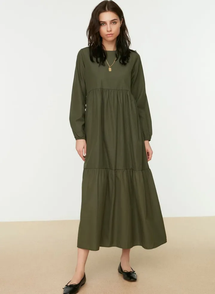 Tiered Hem Shift Dress