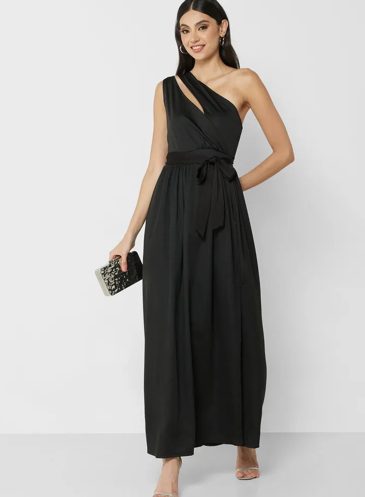 One Shoulder Dress With Cutout
