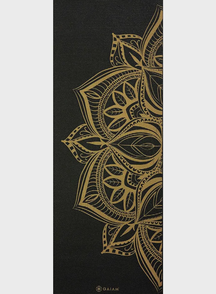 6Mm Premium Metallic Bronze Medallion Yoga Mat