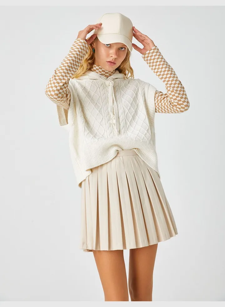 Hooded Knitted Sweater