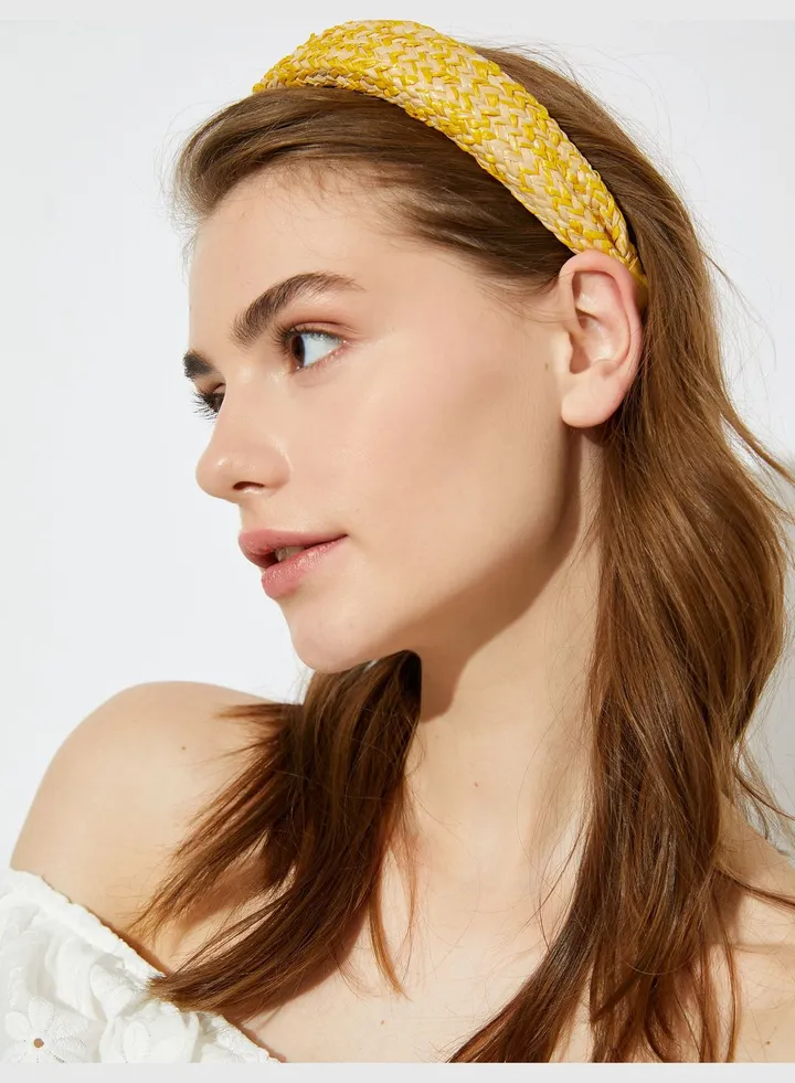 Straw Bead Shaped Hairband