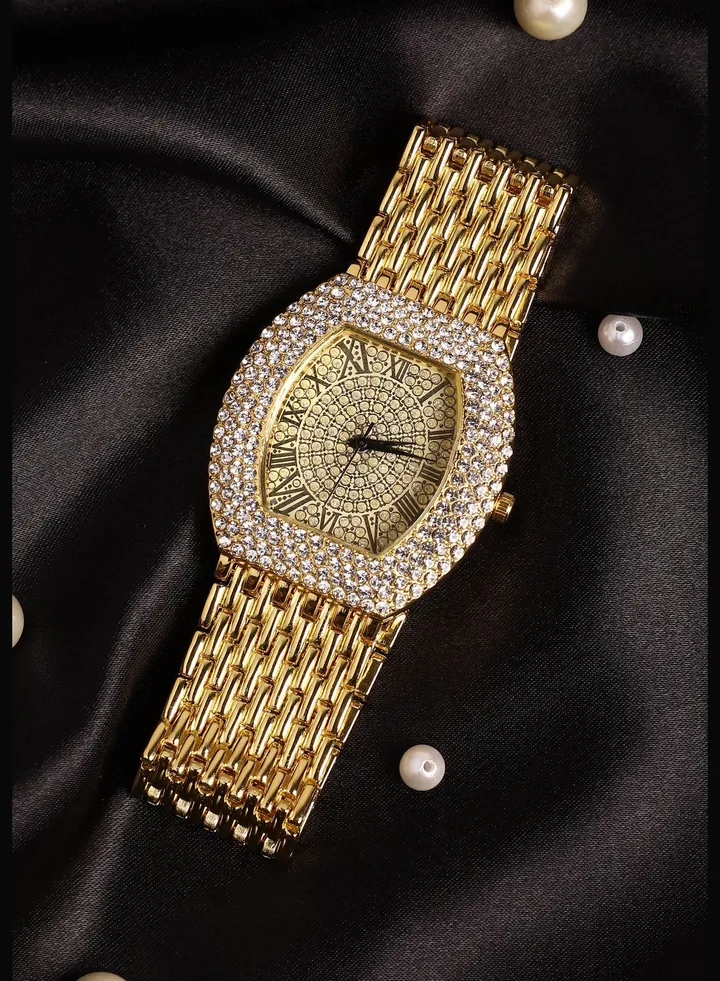 Stainless Steel Strap Casual Oblong Analog Watch For Women