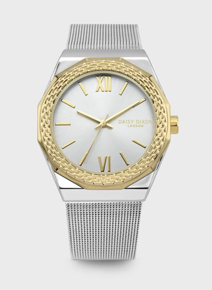 Casual Mesh Strap Analog Watch