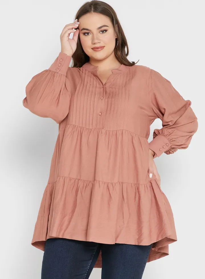 Tiered Puff Sleeve Tunic