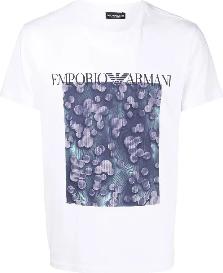 abstract print short-sleeve T-shirt