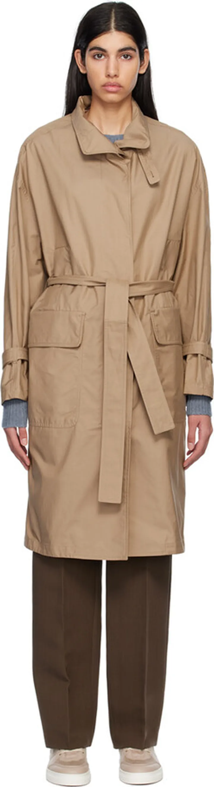 Max Mara Tan The Cube MTrench Coat