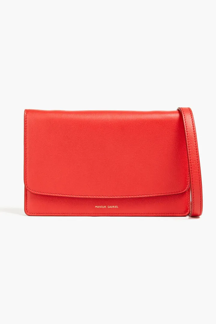 Leather shoulder bag