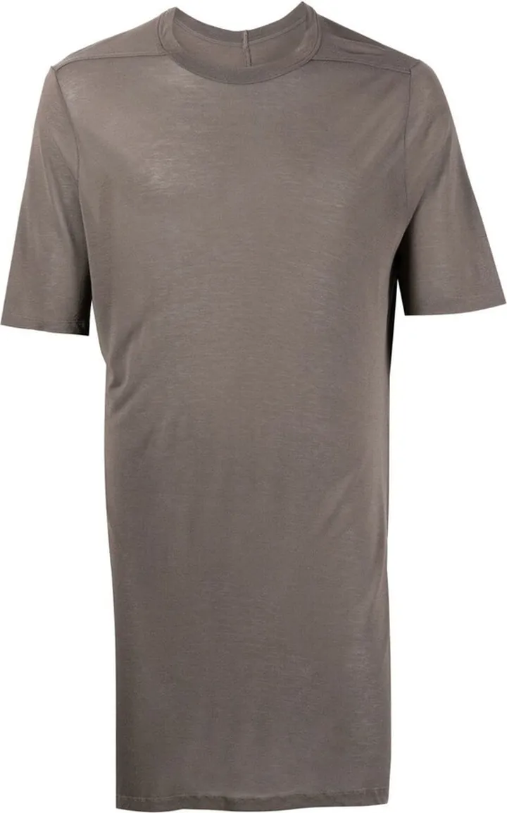 crew neck long-length T-shirt
