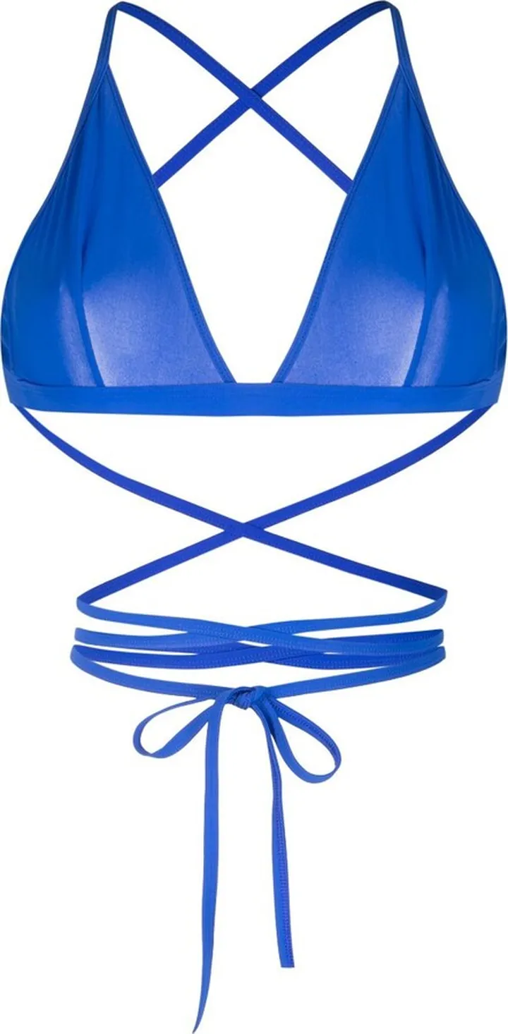 Solange crossover-strap bikini top