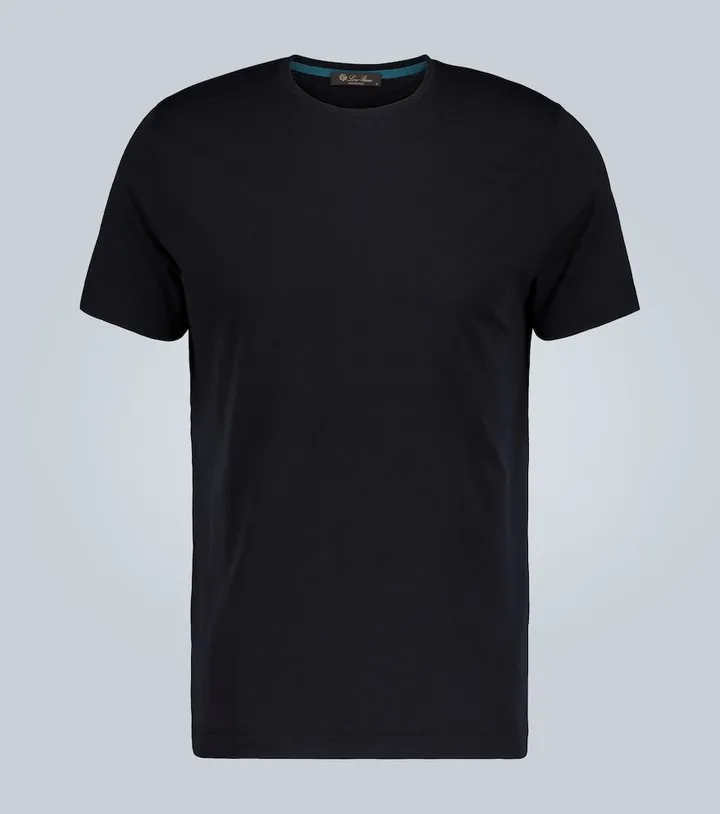 Silk and cotton-blend T-shirt