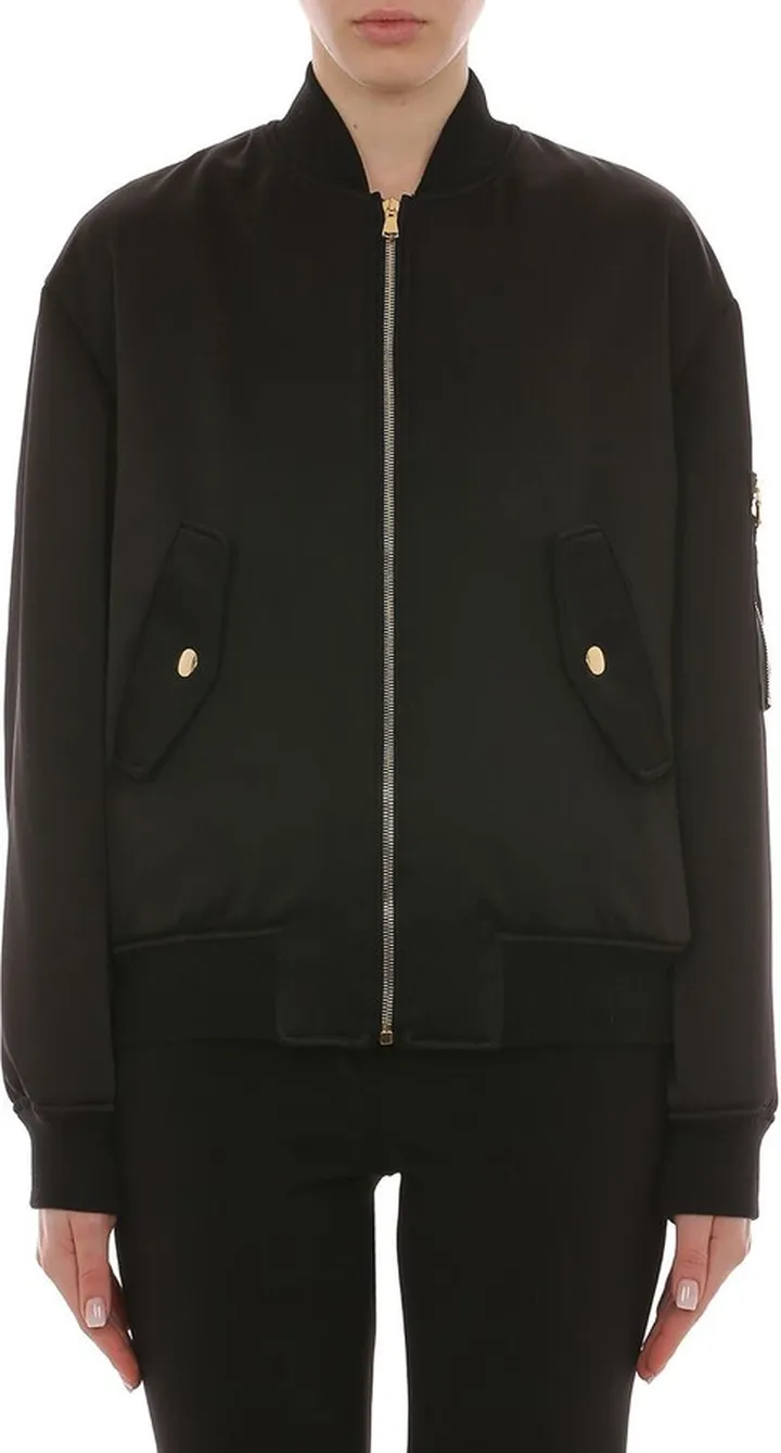 Logo Satin Bomber Jacket