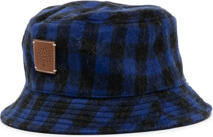 Plaid-Check Print Bucket Hat