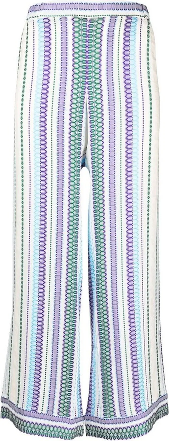 Embroidered Silk-Blend Trousers