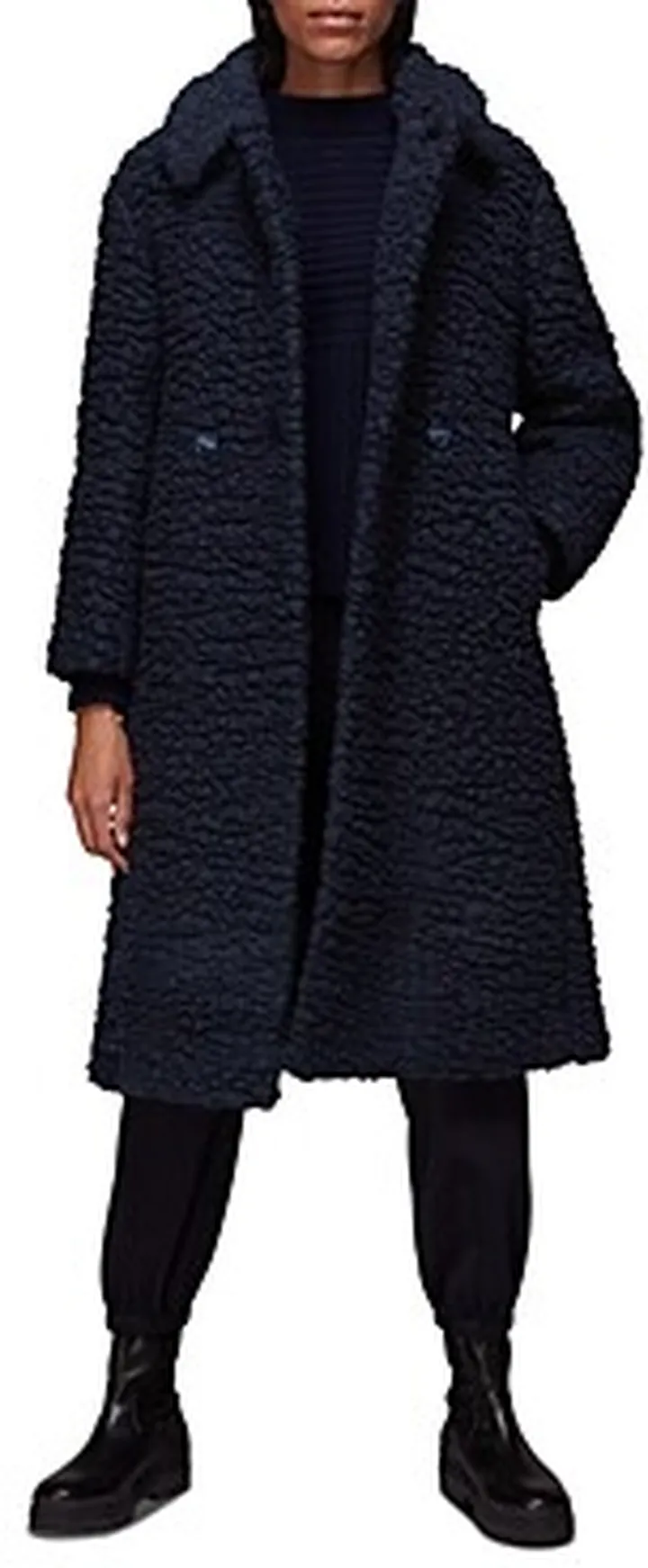 Whistles Lottie Teddy Wool-Blend Coat