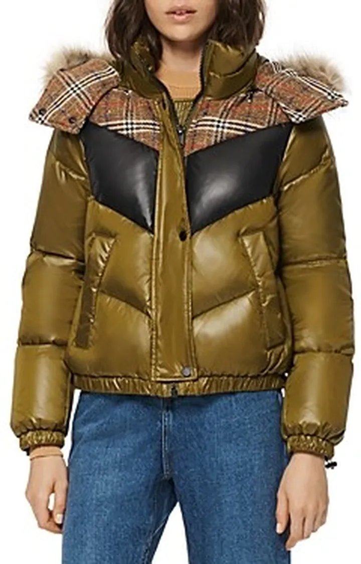 Marc New York Nadir Faux Fur Trim Hooded Puffer Coat