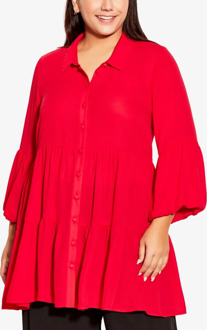 Avenue Plus Size Enchant Tunic Top