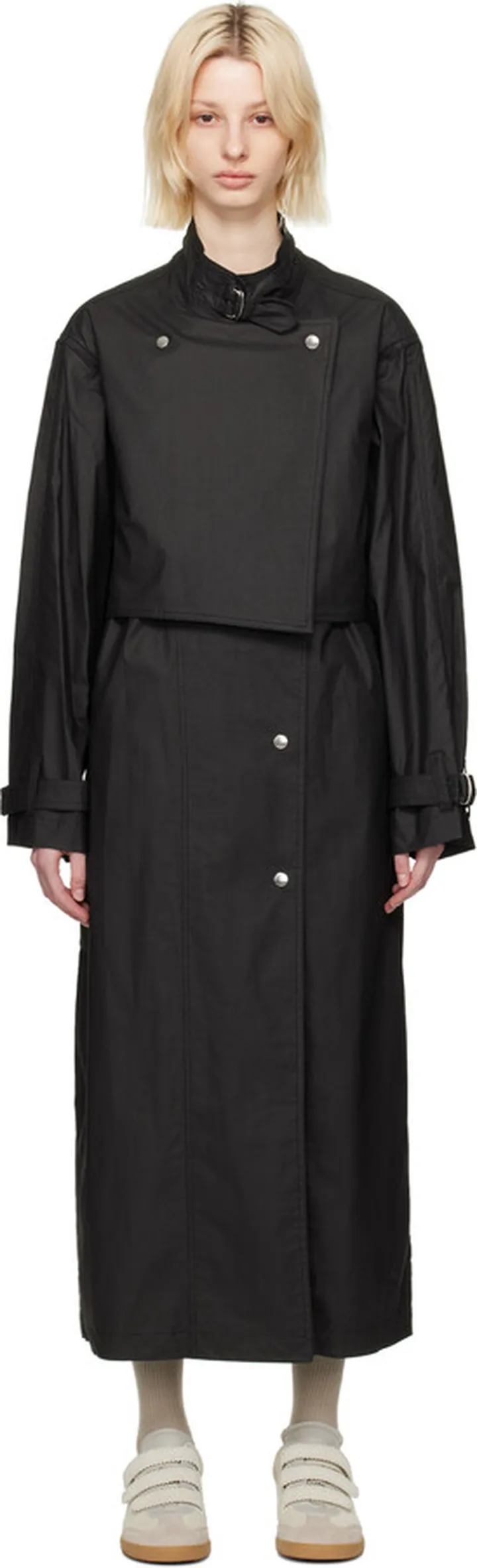 Isabel Marant Black Garali Trench Coat