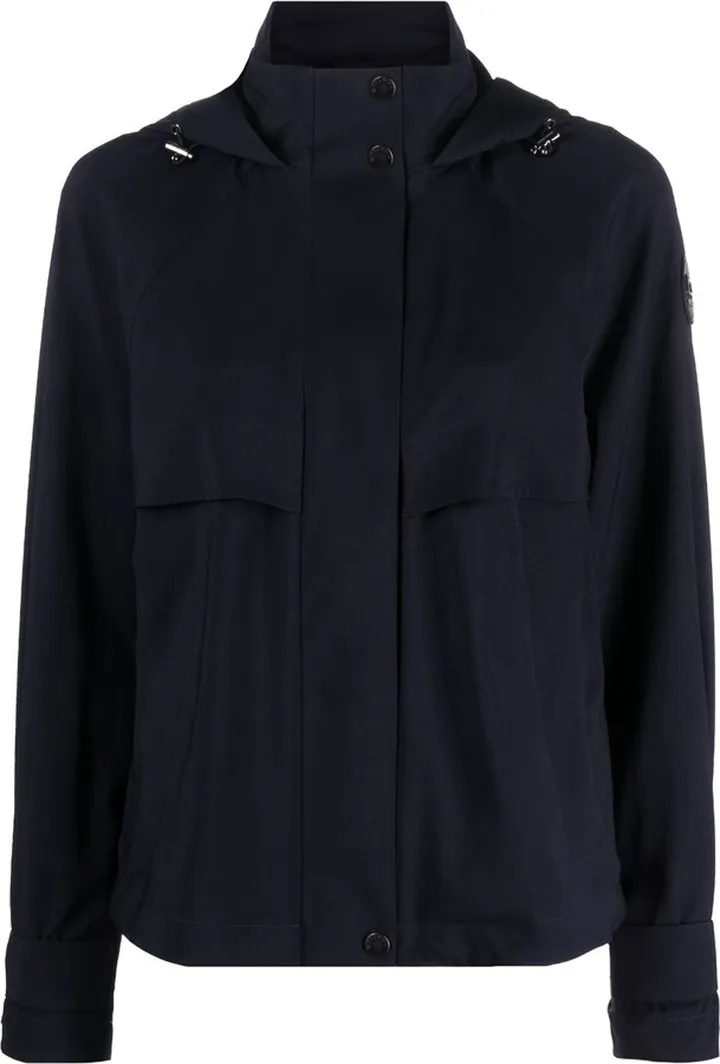 Hooded Wool Short Parka