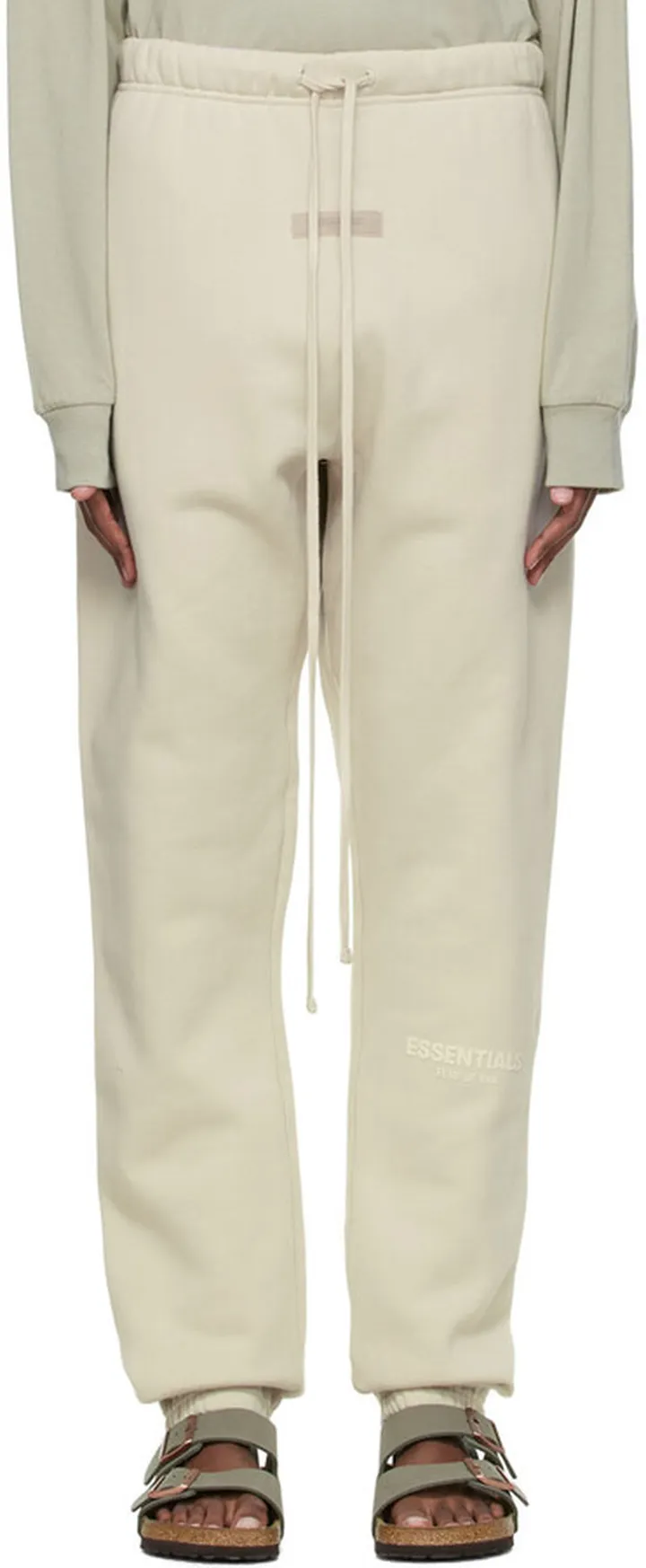 Essentials Beige Fleece Lounge Pants