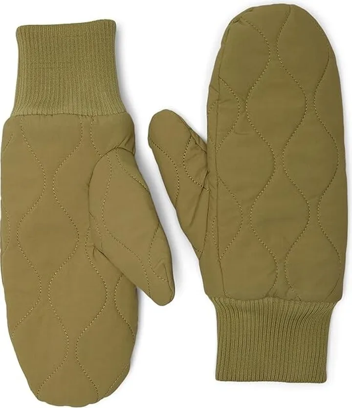 Madewell Quilted Mitten (Muted Olive) Extreme Cold Weather Gloves