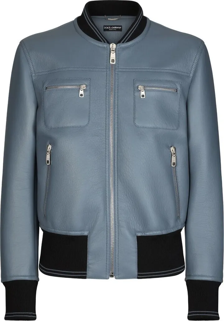 Leather Bomber Jacket