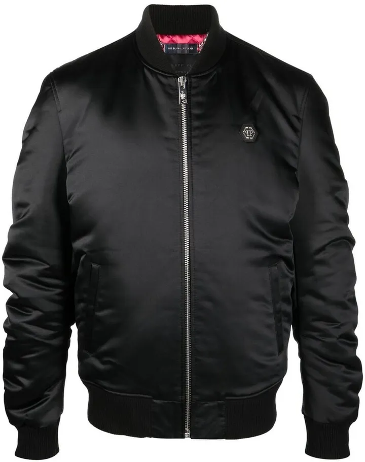 Teddy Bear Print Bomber Jacket