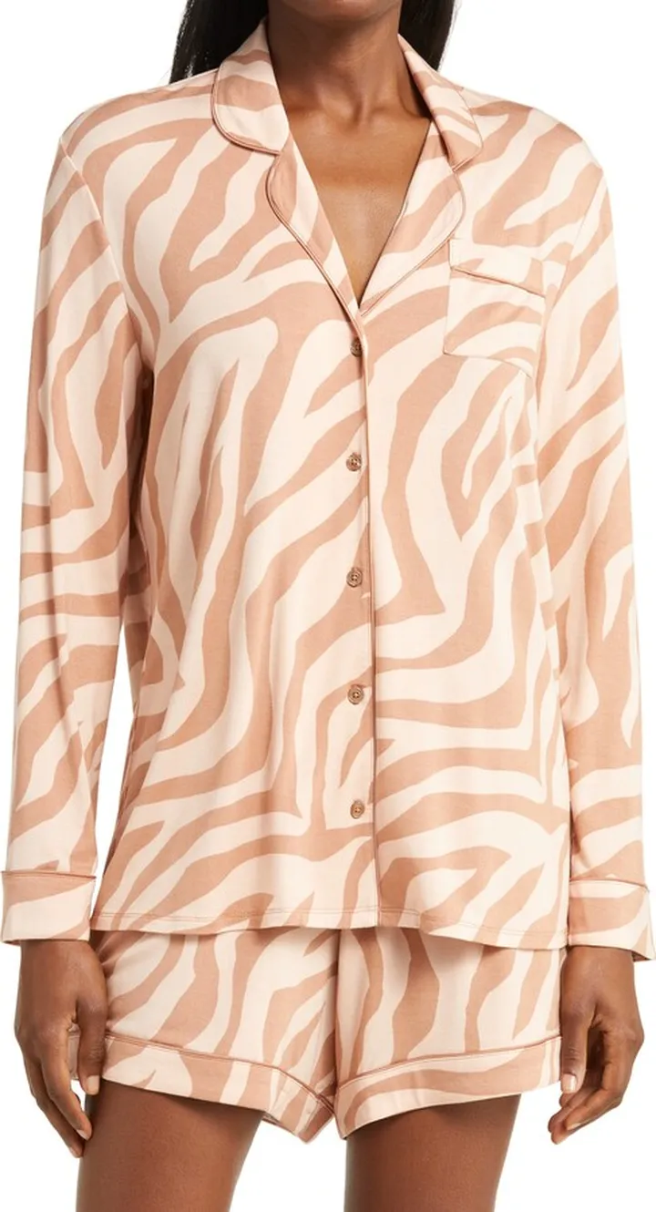 Moonlight Eco Long Sleeve Short Pajamas