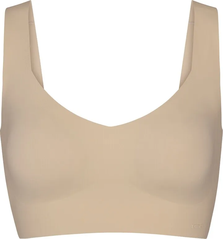 Naked Plunge Longline Bra | Sand