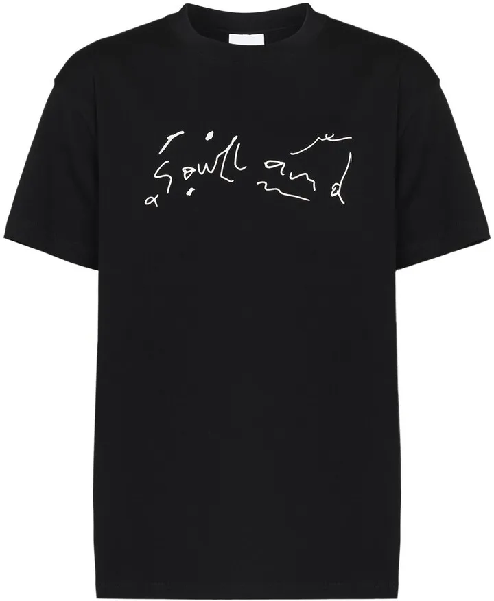 Scribble logo cotton T-shirt
