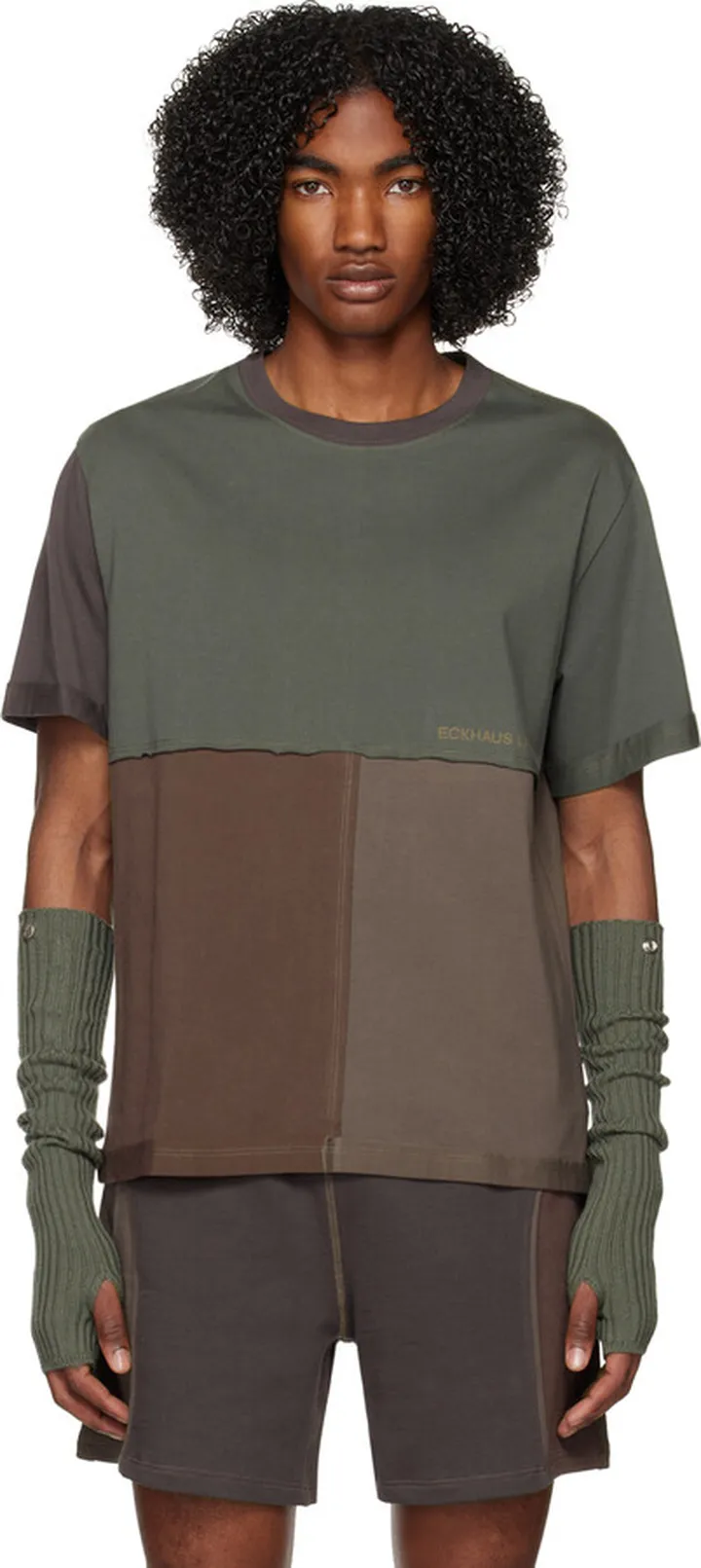 Eckhaus Latta Purple & Green Lapped T-Shirt