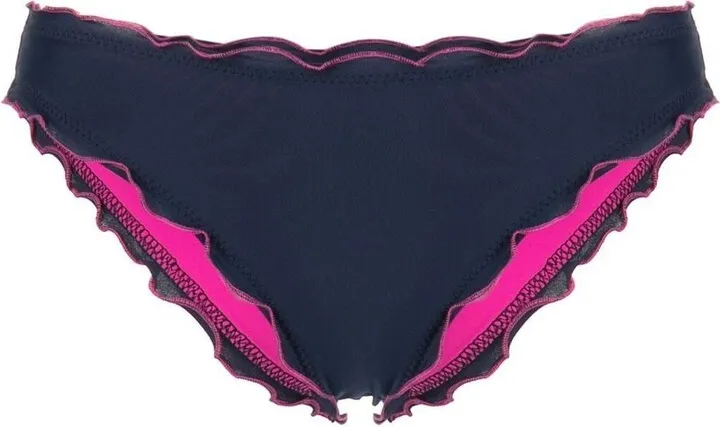 Ruffled-Trim Bikini Bottoms