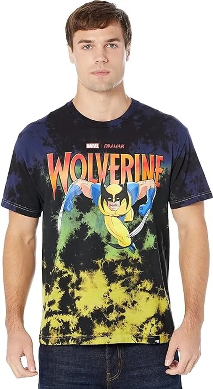 DIM MAK Dim Mak x X-Men -Wolverine Tee (Blue Gradient Tie-Dye) Clothing