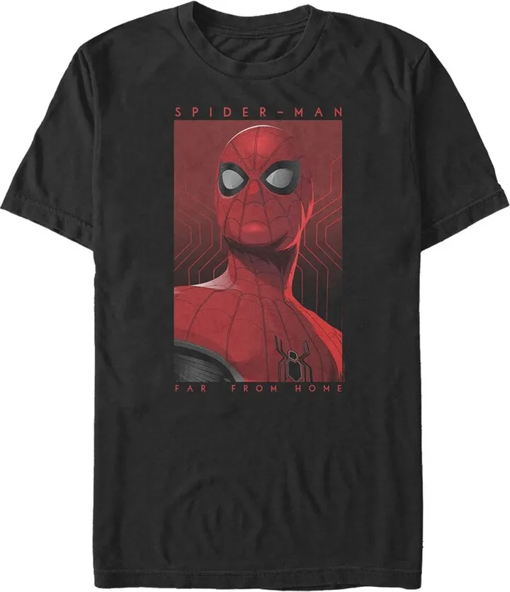 Men's Marvel Spider-Man: Far From Home Hero Poster T-Shirt - Black - X Large