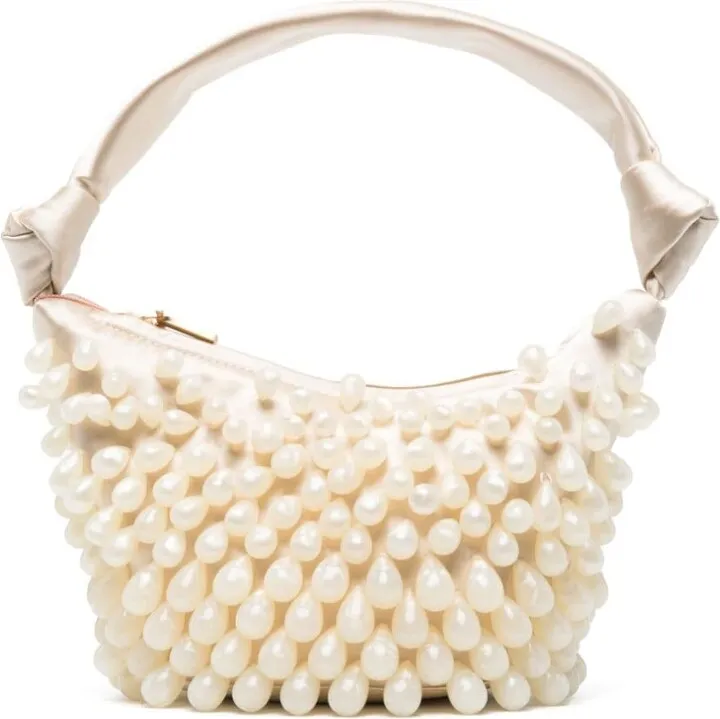 Gia faux-pearl shoulder bag