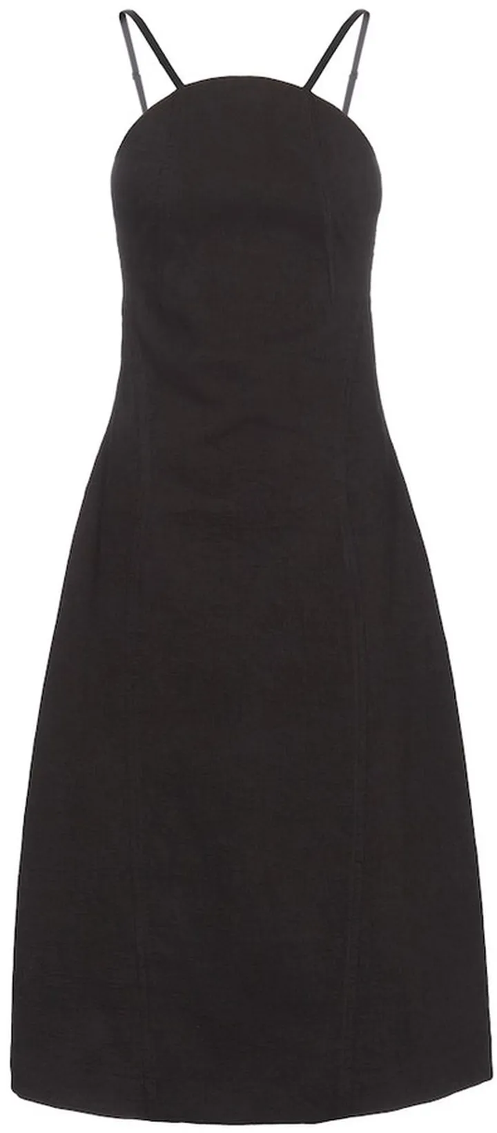 Cotton-blend midi dress