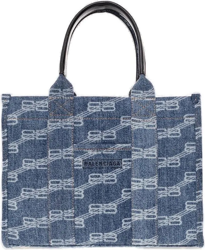 Balenciaga Hardware Monogrammed Small Tote Bag