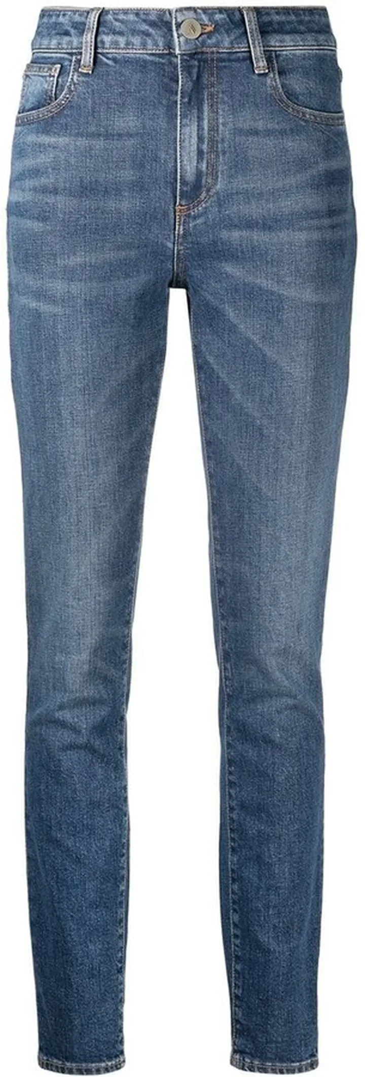 High-Waist Slim-Fit Jeans